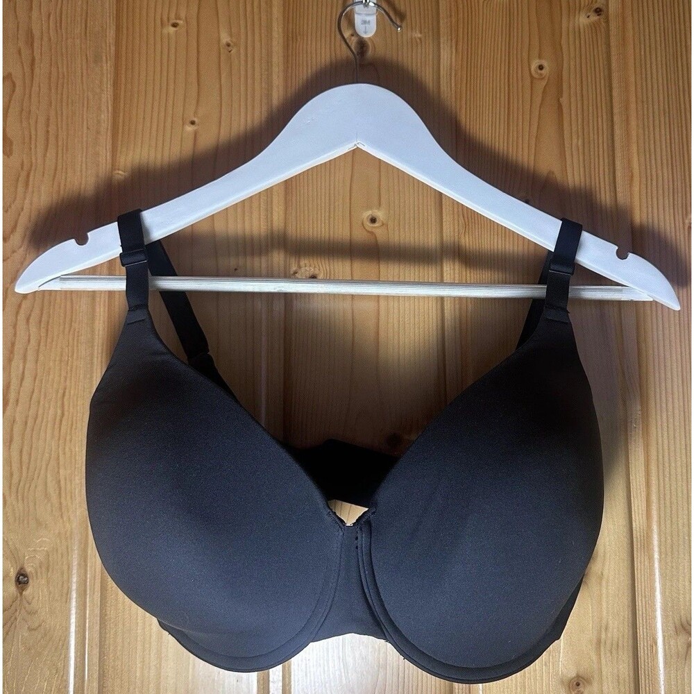 SKIMS Fits Everybody T-Shirt Demi Bra Onyx Black 34DDDD NWT